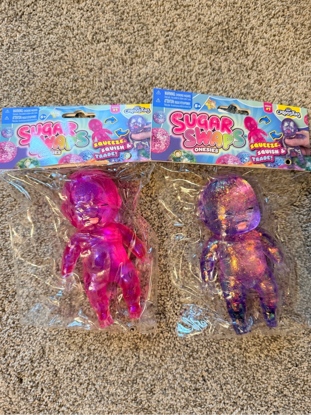 Sugar Swaps Onesies Squeeze Toy - Pink and Purple